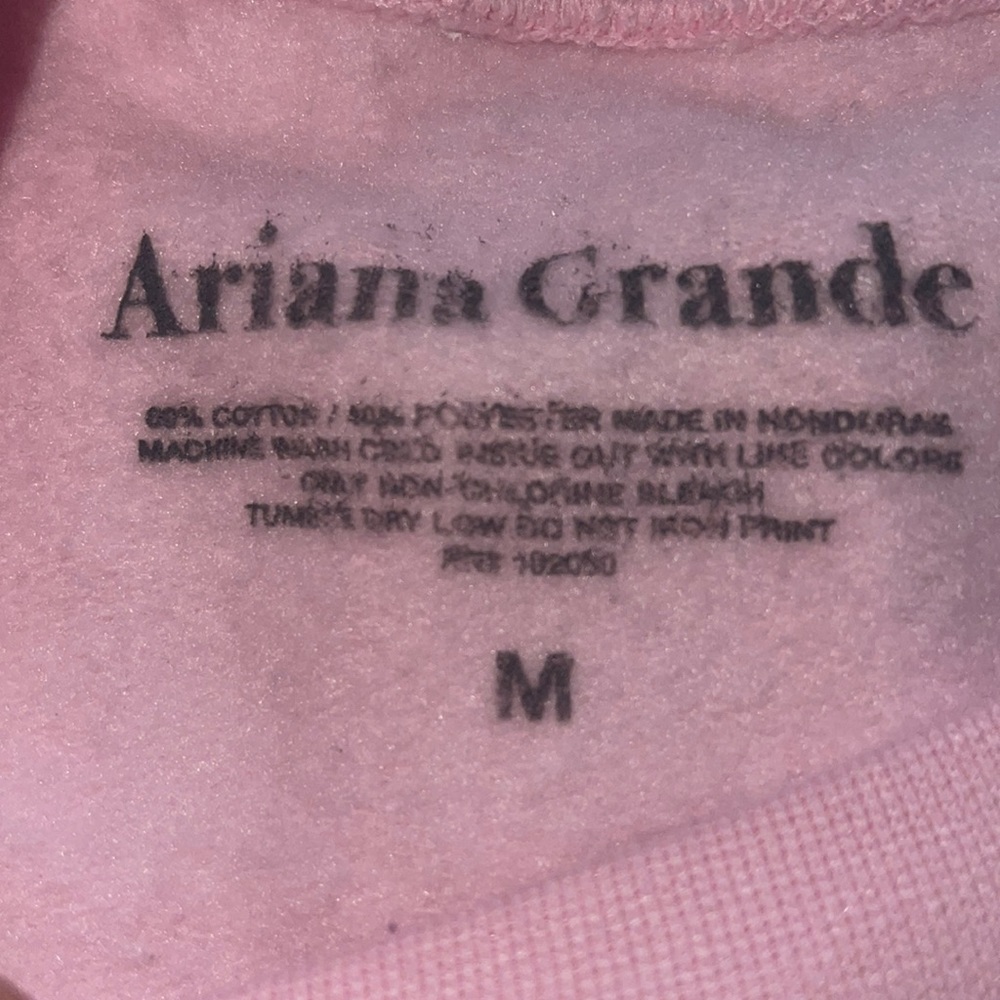 Ariana Grande Pink Cropped Sweatshirt - Picture 2 of 5